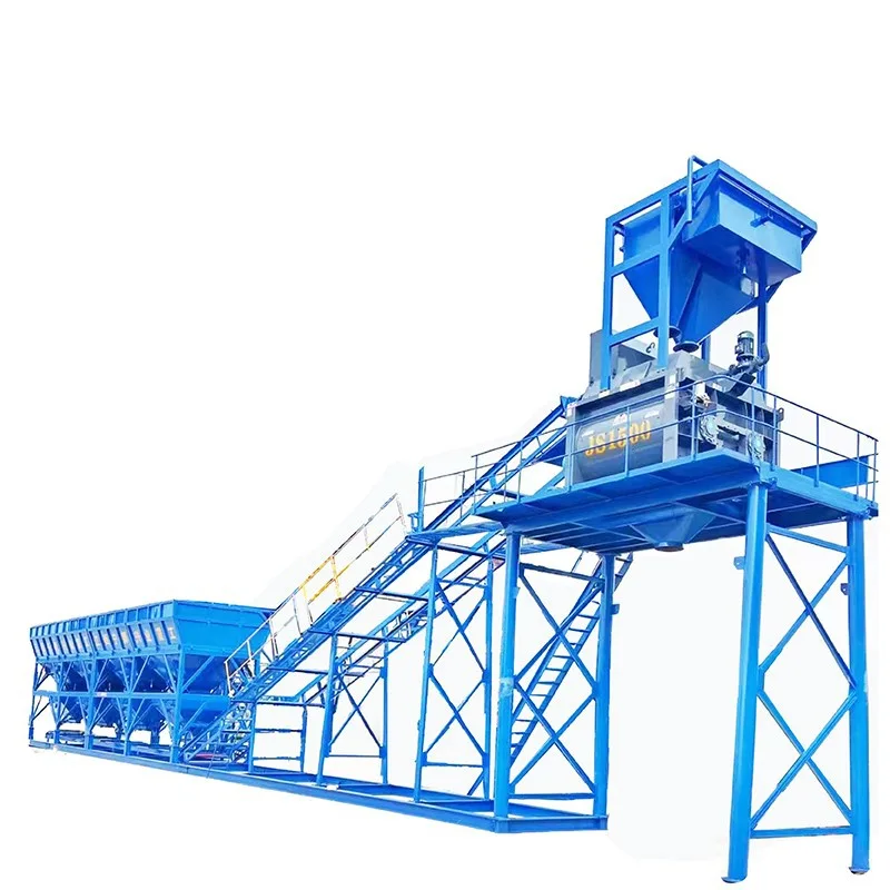 Centrale à béton mobile HZS90 avec châssis intégré et pneus radiaux pour une relocalisation rapide